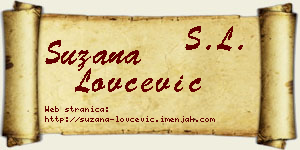 Suzana Lovčević vizit kartica